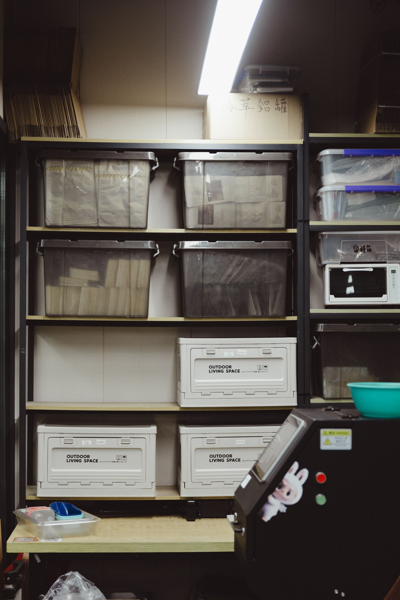 Organized storage bins